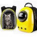 Рюкзак-переноска з ілюмінатором U-Pet для кішок і невеликих собак жовтий