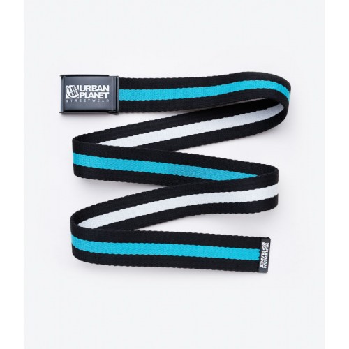Ремень Urban Planet STRIPE BS/BW черно-бирюзовый