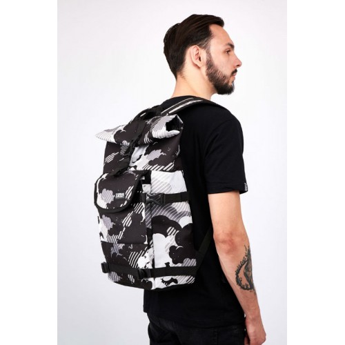 Рюкзак Urban Planet B4 FOG CAMO чорно-біло-сірий