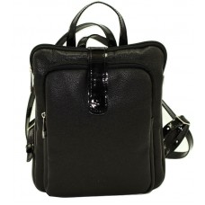 Женский кожаный рюкзак VATTO Wk-12.3Fl8L1 черный