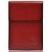 Шкіряна візитниця 24 Grande Pelle Vertikal червона