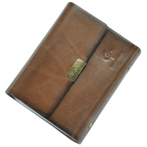 Визитница кожаная 48 Grande Pelle коричневая