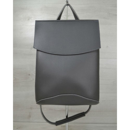 Молодежная сумка-рюкзак Welassie серого цвета 44203