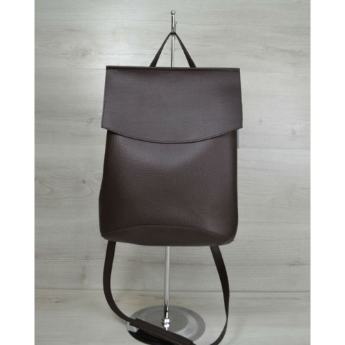 Молодежная сумка-рюкзак Welassie шоколадного цвета 44205 Welassie 44205