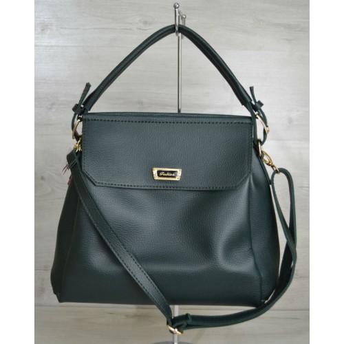 Сумка Welassie на три відділення зеленого кольору 54008