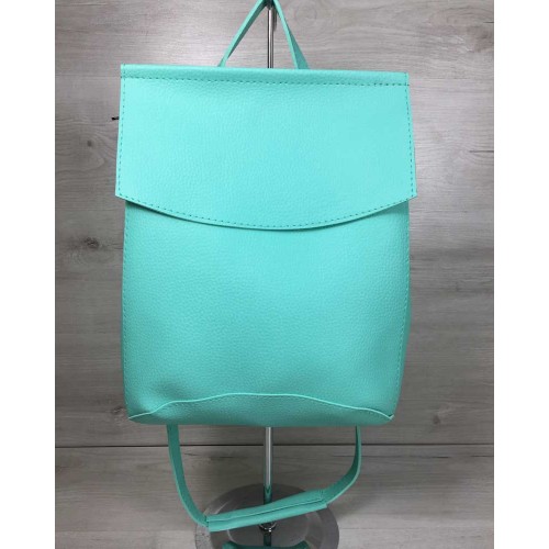 Молодежный сумка-рюкзак Welassie мятного цвета 44212