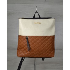 Молодежный рюкзак Welassie черного цвета с рыжими кубиками 43002 Welassie 43002