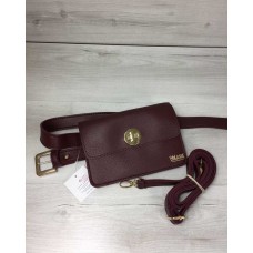 Женская сумка на пояс-клатч Welassie Арья бордового цвета 60407 Welassie 60407