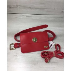 Женская сумка на пояс-клатч Welassie Арья красного цвета 60402 Welassie 60402