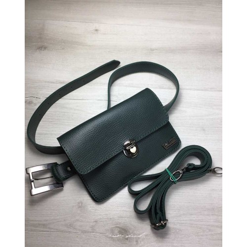 Женская сумка на пояс-клатч Welassie Арья зеленого цвета 60408 Welassie 60408