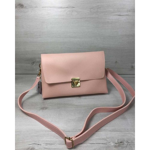 Жіноча сумка-клатч Welassie Келлі пудрового кольору 60710