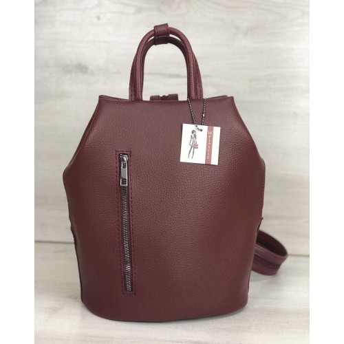 Молодіжний рюкзак Габі бордового кольору 44907