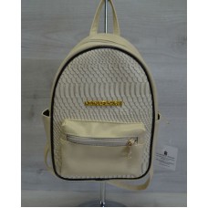 Рюкзак молодіжний Welassie "Корс" бежева рептилія 43302