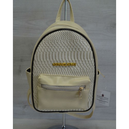 Молодежный рюкзак Welassie "Корс" бежевая рептилия 43302 Welassie 43302