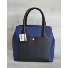 Сумка Welassie с карманом на кнопке синего цвета 54402 Welassie 54402