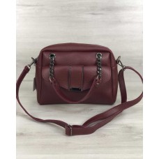 Стильна жіноча сумка Хлоя бордового кольору Welassie 56607