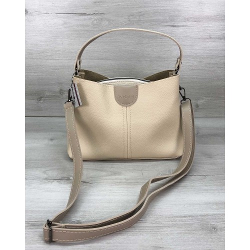 Женская сумка Илина бежевая Welassie 57409