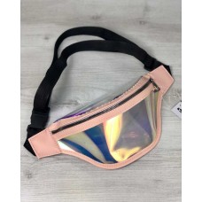 Сумка бананка літо перламутровий силікон пудра (напівпрозора) Welassie 61030