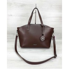 Жіноча сумка «Сью» шоколадного кольору Welassie 59205