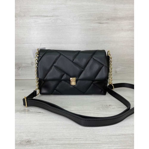 Жіноча сумка «Паркер» чорна Welassie 64604