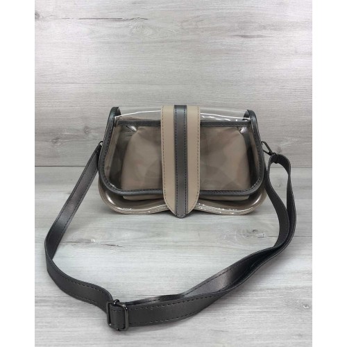 Женская сумка 2 в 1 «Miranda» бежевая Welassie T6409