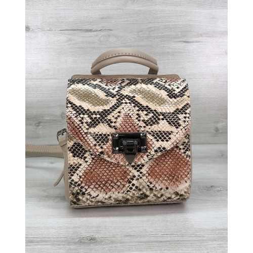 Рюкзак женский «Chris» бежевый Welassie T4102