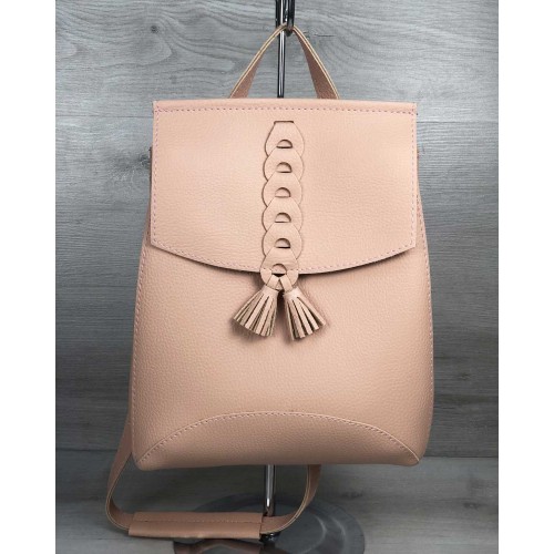 Рюкзак сумка з косичкою мерехтливої кольору Welassie 45410