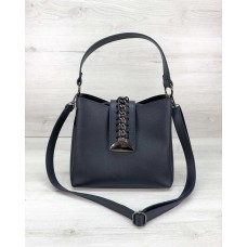 Женская сумка Сати синего цвета Welassie 57603