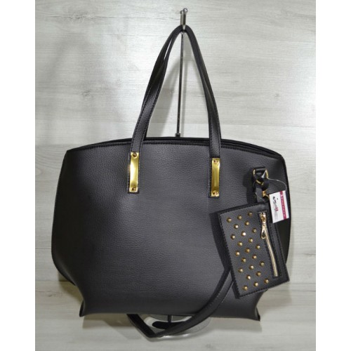 Сумка Welassie с кошельком черного цвета 54601