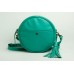 Женская кожаная сумка Wellbags Mint green bag circle W038.8 мятно-зеленая