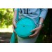 Женская кожаная сумка Wellbags Mint green bag circle W038.8 мятно-зеленая