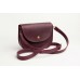Женская кожаная сумка Wellbags Saddle vinous mini W008.6M бордо