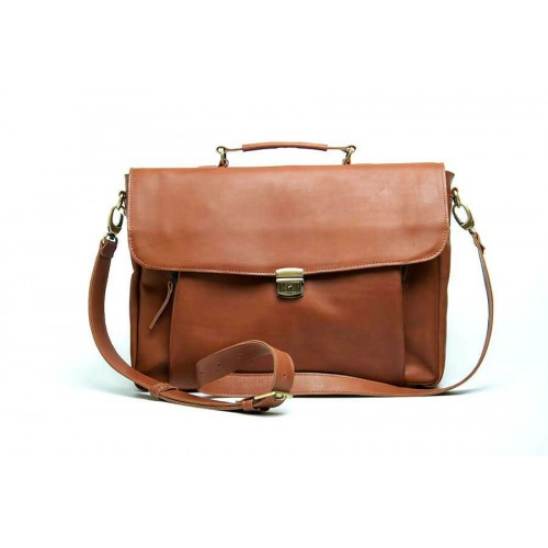 Портфель Wellbags Briefcase Vintage leather W060 рыжий