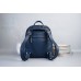 Рюкзак Wellbags Monik Leather Backpack blue w062 синий