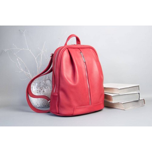 Рюкзак Wellbags Monik Leather Backpack red w062.3 червоний
