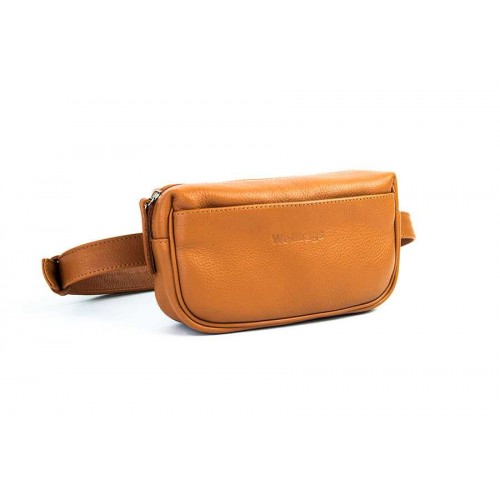Сумка на пояс Wellbags Waist bag Agnes ocher wb013 рыжая