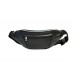 Сумка на пояс Wellbags Waist Bag leather black wb015 чорна