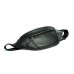 Сумка на пояс Wellbags Waist Bag leather black wb015 чорна