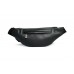 Сумка на пояс Wellbags Waist Bag leather black wb015 чорна