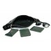 Сумка на пояс Wellbags Waist Bag leather black wb015 чорна