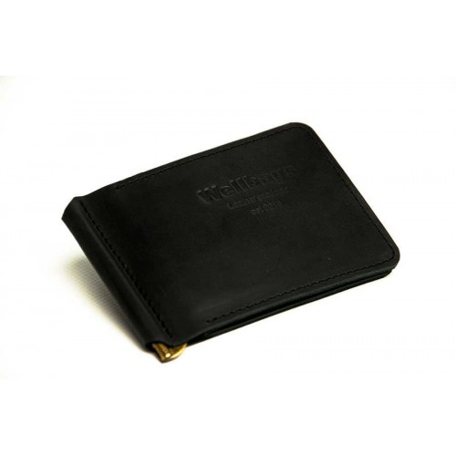 Затиск для грошей Wellbags Money Keeper black z002.1 чорний