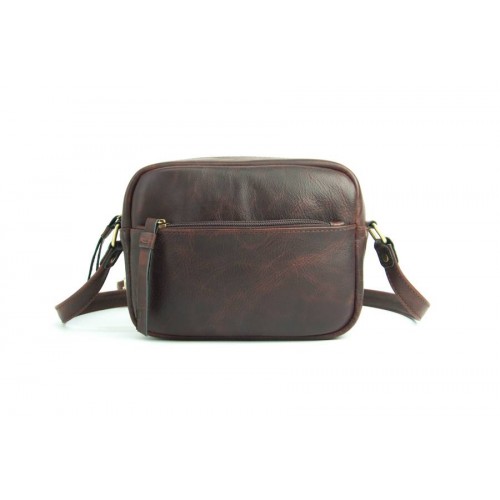 Женская сумка Wellbags CrossBody Verbenka brown w059.7 мраморно - коричневая