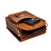 Чоловіча шкіряна сумка Wellbags Messenger "Retro" ocher