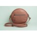 Женская кожаная сумка Wellbags Pink bag circle розовая