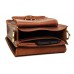 Чоловіча шкіряна сумка Wellbags Messenger "Retro" ocher