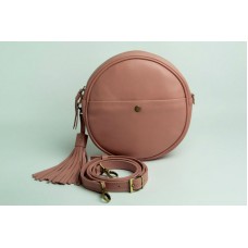 Жіноча шкіряна сумка Wellbags Pink bag circle рожева