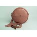 Женская кожаная сумка Wellbags Pink bag circle розовая