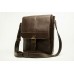 Мужская кожаная сумка Wellbags Large Messenger Mercurio W056 темно-коричневая