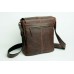 Мужская кожаная сумка Wellbags Large Messenger Getus brown W058 коричневая