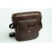 Мужская кожаная сумка Wellbags Large Messenger Getus brown W058 коричневая